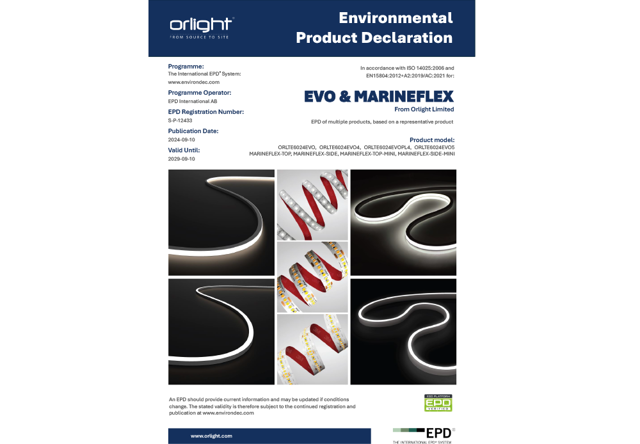 Orlight Releases Its First EPD On The EPD International Platform