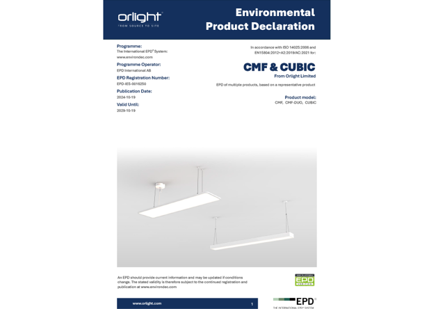 Environmental Product Declarations For CMF & CUBIC Now Live!