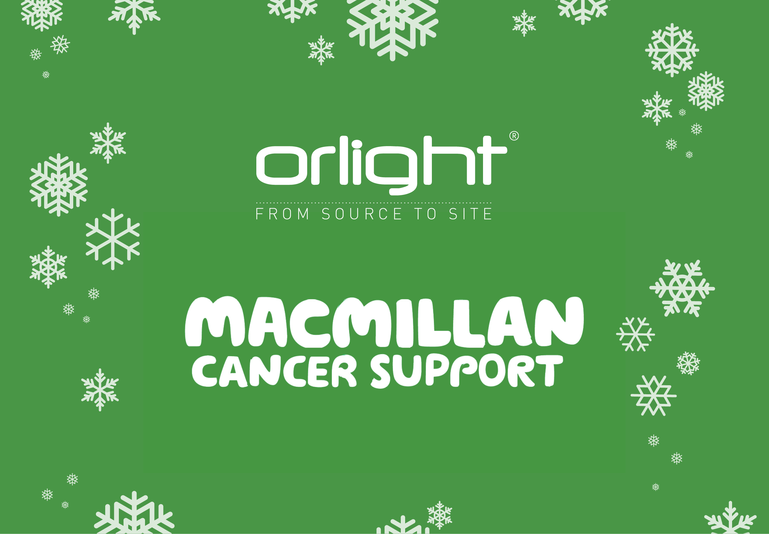 ORLIGHT DONATES TO MACMILLAN CANCER SUPPORT