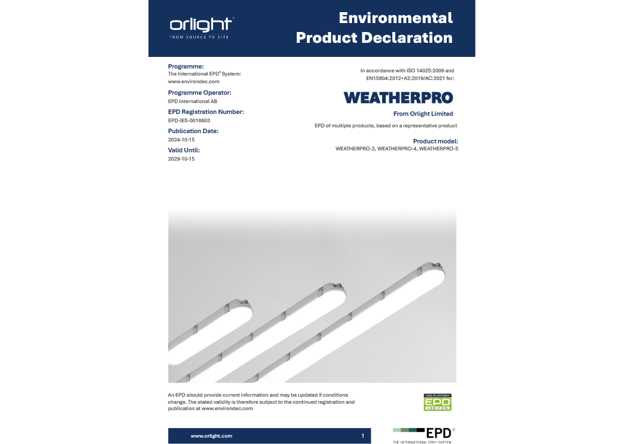 Weatherpro EPD Now Live On The EPD International Platform