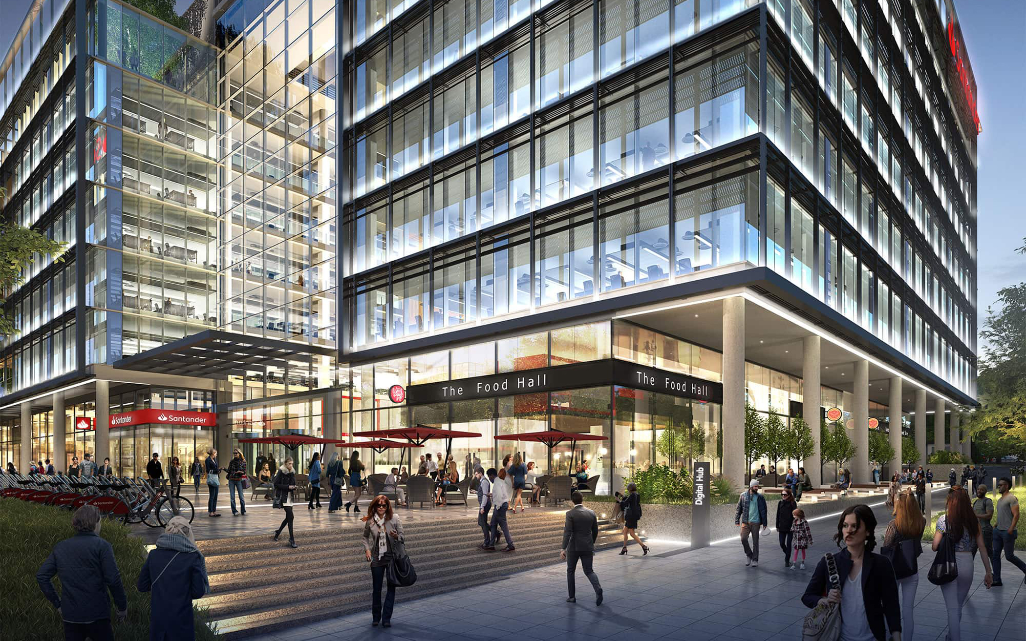 Santander Unity Place - External Lighting
